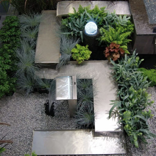 Ubbink Venezia Komplettset - Inox 304, Trafo 12V, 20 LEDs kaltweiß, Pumpe 4000 l/h, Zubehör, H50 x 36 x 9 cm, LED: 180 Lumen, EEK A+, 3W