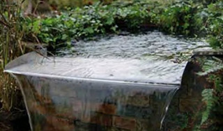 Ubbink Brisbane 30 cm - Ãœberlauf-Element, Inox 304 - H6 x 30 x 25 cm