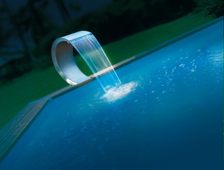 Ubbink Mamba mit LED - Inox 316L, 20 LEDs blau, 12V