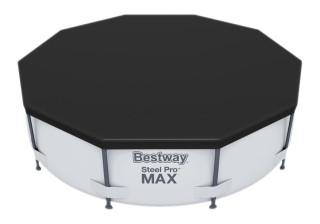 Bestway PVC-Abdeckplane Ø 305 cm schwarz