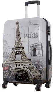 Kofferset 3 tlg. Trolleyset Reisekoffer Hartschale PARIS II