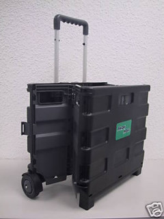 Einkaufskorb Einkaufstrolley Einkaufskiste Box fahrbar 35 x 32 x 30 cm