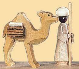 Müller-Kleinkunst aus dem Erzgebirge® - Pyramide Heilige Geschichte 4-stöckig, natur