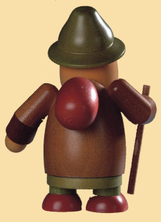 Räuchermann, Müllerchen Tourist, 11x16cm