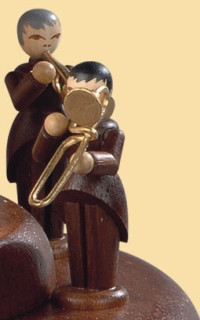 Motivplattform für Elektr. Spieldosen Blechbläserensemble L.Güttler An D.Frauenkirche, 15cm
