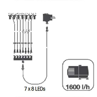 Ubbink ASPEN - Polyresin, Mini-Wasserfall mit eigenem Wasserreservoir