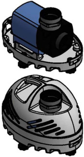 Ubbink CASCADEMAX 9000 - Wasserfall- und Bachlaufpumpe - Qmax(l/h) 9350, 80W, Hmax(m) 6,00, 1 1/2''