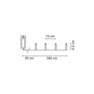 Konstsmide LED-Minilichterkette 40 warmweißen LEDs batteriebetrieben