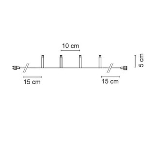 Mark Slöjd LED-Minilichterkette Chrissline Combi 230V-System 5m