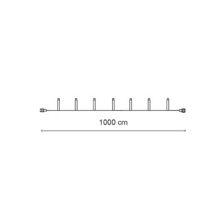 Wing Links LED-Minilichterkette 230V-System weiß 10m