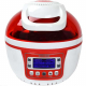 Syntrox Turbo-Heißluftfritteuse Heißluftgarer Airfryer Küchenmaschine mit LED-Display  rot