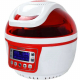 Syntrox Turbo-Heißluftfritteuse Heißluftgarer Airfryer Küchenmaschine mit LED-Display  rot