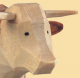 Ochse, Geschnitzt