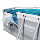 Bestway Steel Pro MAX™ Frame Pool Set mit Filterpumpe 427 x 250 x 100 cm , grau, oval