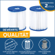 Bestway Filterkartusche Gr. I Doppelpack, 8,0 x 9,0 cm
