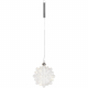 LED-Glasschneeflocke rund, 10 warmweiße LEDs
