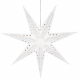 Sterntaler Weihnachtsstern Samt weiß, 1 x E27/25W