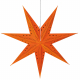 Sterntaler Weihnachtsstern Samt orange, 1 x E27/25W
