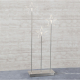 STAR Trading LED-Sternen-Standleuchte Karla Trio silber 3 BS