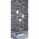 STAR Trading LED-Sternen-Standleuchte Karla Trio silber 3 BS