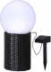 STAR Trading Solar-LED-Kugel Lounge Rattanoptik 20cm außen