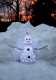 STAR Trading LED-Schneemann Crystalo 38cm 50 BS weiß/transparent außen