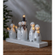 STAR Trading Leuchter Holz Snowman 5 BS