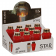 STAR Trading 10 Grablichter LED rot eckig Thekendisplay