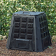 NATURE Thermo-Kompostsilo - PP, 400 l, schwarz, faltbar - H80 x 88,5 x 88,5 cm