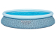 Bestway Fast Set™ Aufstellpool Set mit Filterpumpe Ø 457 x 84 cm, Grafisches Liniendesign, rund