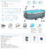 Bestway Power Steel Frame Pool Set mit Filterpumpe 305 x 200 x 84 cm