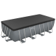 Bestway Power Steel Frame Pool Komplett-Set mit Sandfilteranlage 488 x 244 x 122 cm