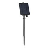Konstsmide LED-Eislichtervorhang 200 bernsteinfarbene LED mit Solar-Batteriebox