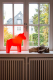 8 seasons - Motivleuchte Shining Dala Horse 43 cm rot veredelt Solar