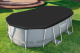 Bestway PVC-Abdeckplane 418 x 230 cm, schwarz, oval