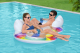 Bestway Rainbow Dreams 2-Personen-Schwimmring mit Kopfstütze 186 x 116 cm