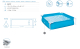 Bestway My First Frame Pool 122 x 122 x 30,5 cm, blau , eckig