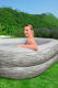 Bestway Family Pool TruPrint 213 x 206 x 53 cm, Steinwand-Optik (Cremegrau)