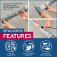 Bestway LAY-Z-SPA Xtras akkubetriebener Pool- und Whirlpoolsauger 150 x 16,8 x 9,6 cm
