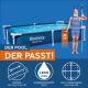 Bestway Steel Pro Frame Pool ohne Pumpe 221 x 150 x 43 cm, dunkelblau, eckig