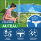 Bestway Steel Pro Frame Pool mit Sonnenschutzdach Splash-in-Shade ohne Pumpe Durchmesser 244 x 51 cm