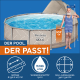 Bestway Steel Pro MAX Frame Pool Komplett-Set mit Filterpumpe Durchmesser 396 x 107 cm, Op Art-Design, rund