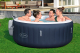 Bestway LAY-Z-SPA Energiespar-Whirlpool Miami AirJet für 4 Personen Durchmesser 180 x 66 cm, Dunkelblau