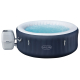 Bestway LAY-Z-SPA Energiespar-Whirlpool Miami AirJet für 4 Personen Durchmesser 180 x 66 cm, Dunkelblau