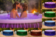 Bestway LAY-Z-SPA LED-Whirlpool Hollywood AirJet für 6 Personen Durchmesser 196 x 66 cm, LED-Design