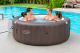 Bestway LAY-Z-SPA Energiespar-Whirlpool Dominica HydroJet mit App-Steuerung, für 6 Personen Durchm. 196 x 71 cm, Urbanbraun