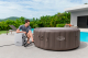 Bestway LAY-Z-SPA Energiespar-Whirlpool Dominica HydroJet mit App-Steuerung, für 6 Personen Durchm. 196 x 71 cm, Urbanbraun