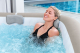 Bestway LAY-Z-SPA Energiespar-Whirlpool Cabo HydroJet mit App-Steuerung, für 6 Personen, 180 x 180 x 71 cm, Kreuzgeflecht-Optik (Eichengrau)