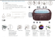 Bestway LAY-Z-SPA Energiespar-Whirlpool Maldives HydroJet Pro mit App-Steuerung, für 7 Personen 201 x 201 x 80 cm, Mahagoni