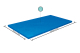 Bestway Abdeckplane 410 x 226 cm, blau, eckig